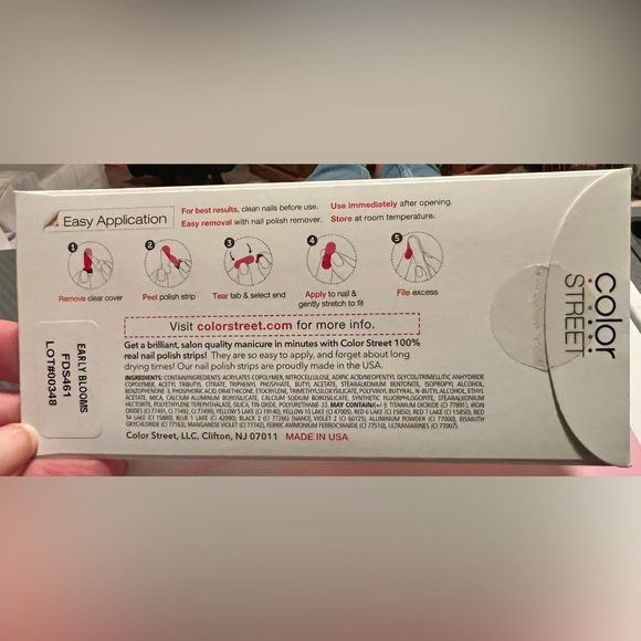 Color Street Retired OG Small Package Early Blooms Nail Strips Hard to Find - Picture 4 of 6